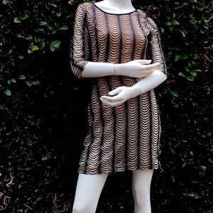 Long sleeve cocktail dress